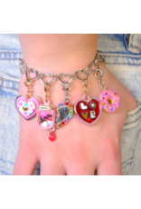 High Intencity Corporation CHARM IT! CHARM IT! Silver Heart Chain Bracelet