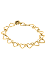 High Intencity Corporation CHARM IT! CHARM IT! Gold Heart Chain Bracelet