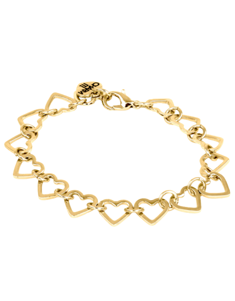 High Intencity Corporation CHARM IT! CHARM IT! Gold Heart Chain Bracelet