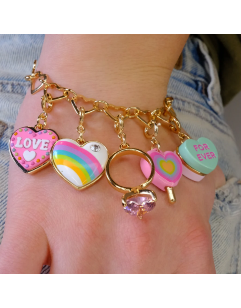 High Intencity Corporation CHARM IT! CHARM IT! Gold Heart Chain Bracelet