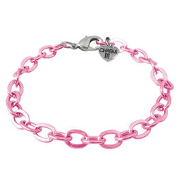 CHARM IT! Pink Chain Bracelet