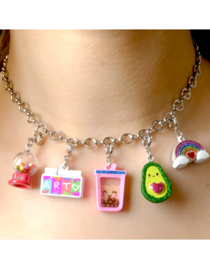 High Intencity Corporation CHARM IT! CHARM IT! Silver Chain Choker Necklace