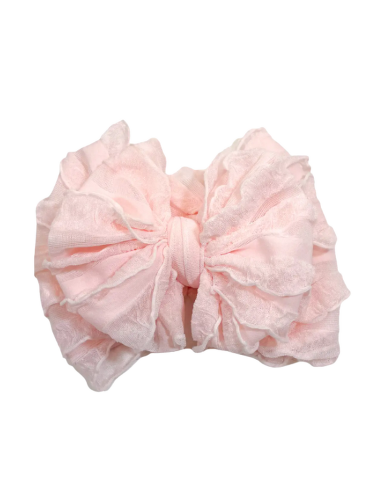 rockin royalty Sweet Pink Ruffled Headband