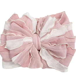 rockin royalty Tickled Pink Ruffled Headband