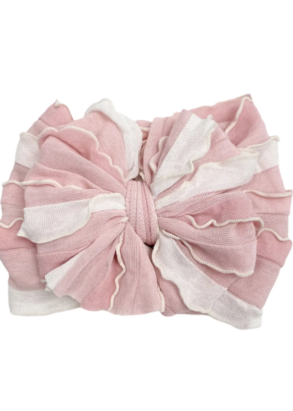 rockin royalty Tickled Pink Ruffled Headband