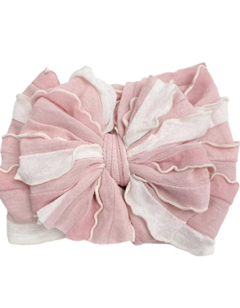 rockin royalty Tickled Pink Ruffled Headband