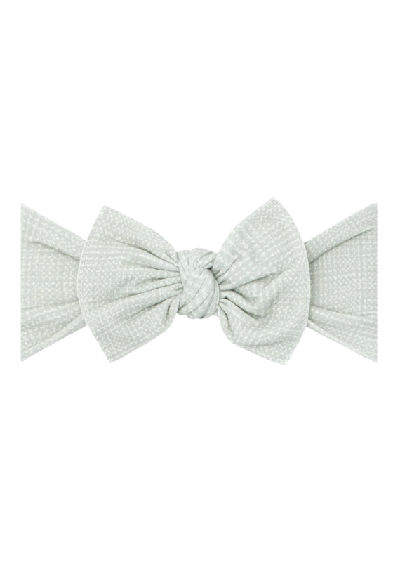 Baby Bling Printed Knot Natural Grid Willow