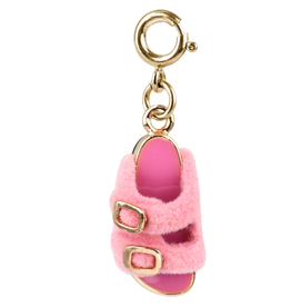 CHARM IT! Gold Furry Pink Sandal