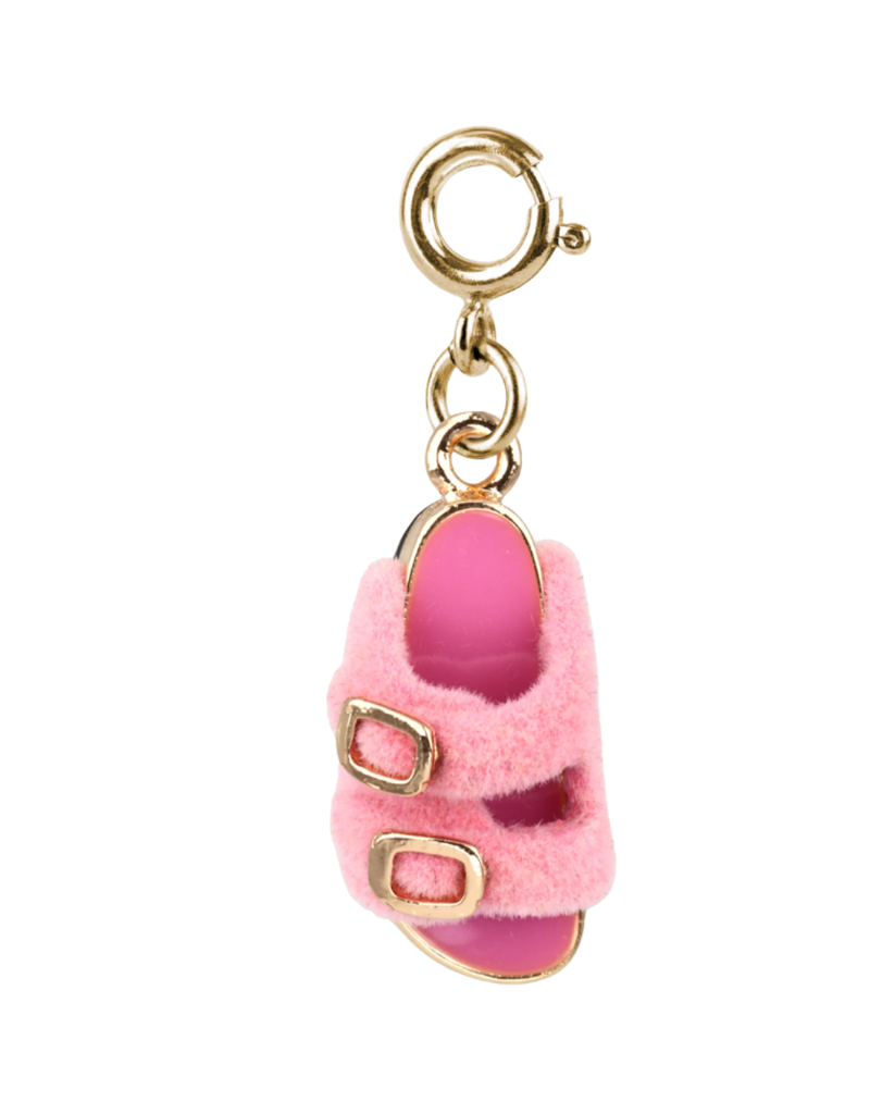 High Intencity Corporation CHARM IT! CHARM IT! Gold Furry Pink Sandal