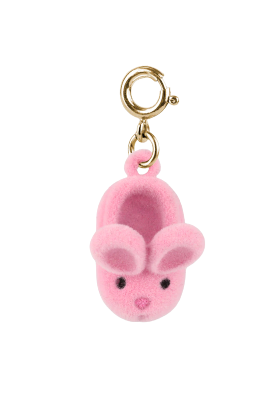 CHARM IT! Gold Furry Bunny Slipper Charm