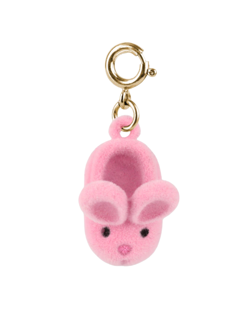 CHARM IT! Gold Furry Bunny Slipper Charm