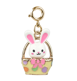 High Intencity Corporation CHARM IT! CHARM IT! Gold Easter Bunny Basket