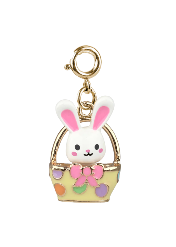 High Intencity Corporation CHARM IT! CHARM IT! Gold Easter Bunny Basket