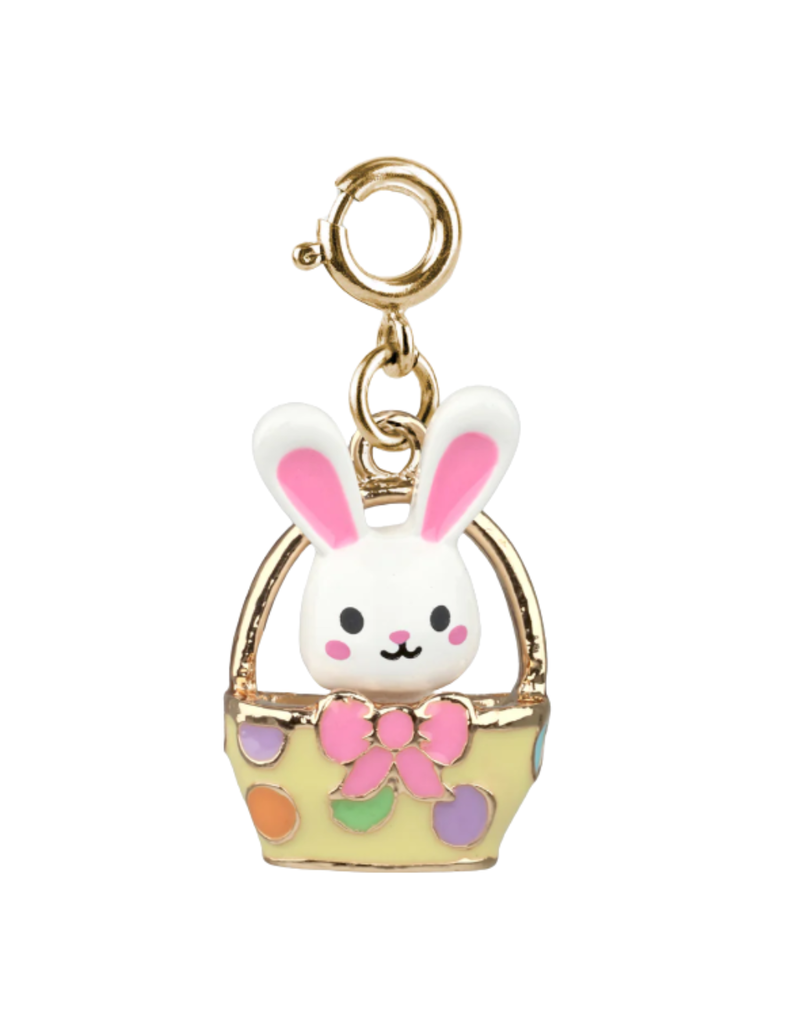 High Intencity Corporation CHARM IT! CHARM IT! Gold Easter Bunny Basket
