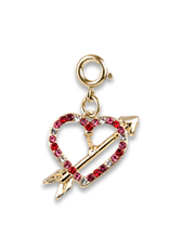 High Intencity Corporation CHARM IT! CHARM IT! Gold Heart and Arrow Charm