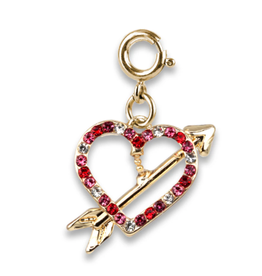 High Intencity Corporation CHARM IT! CHARM IT! Gold Heart and Arrow Charm