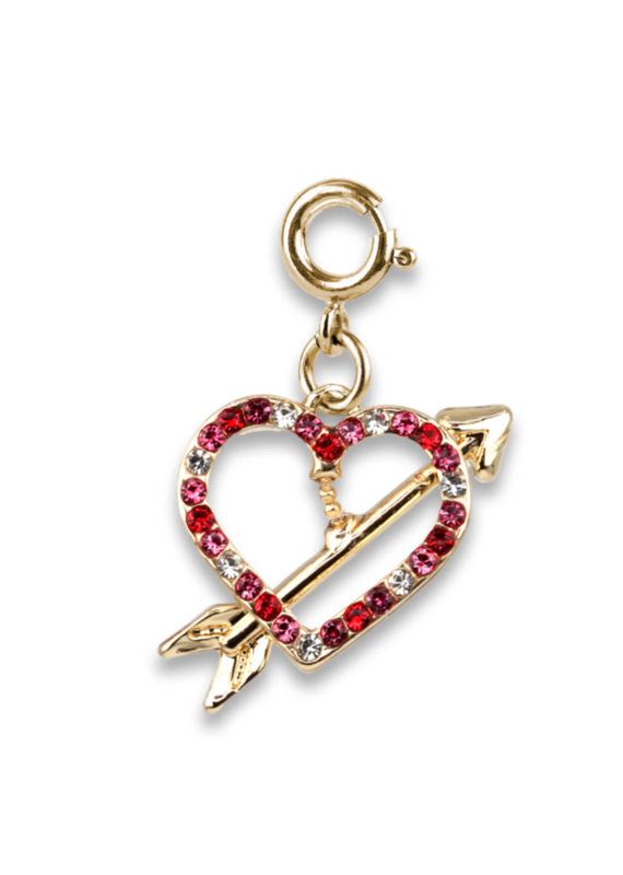 High Intencity Corporation CHARM IT! CHARM IT! Gold Heart and Arrow Charm