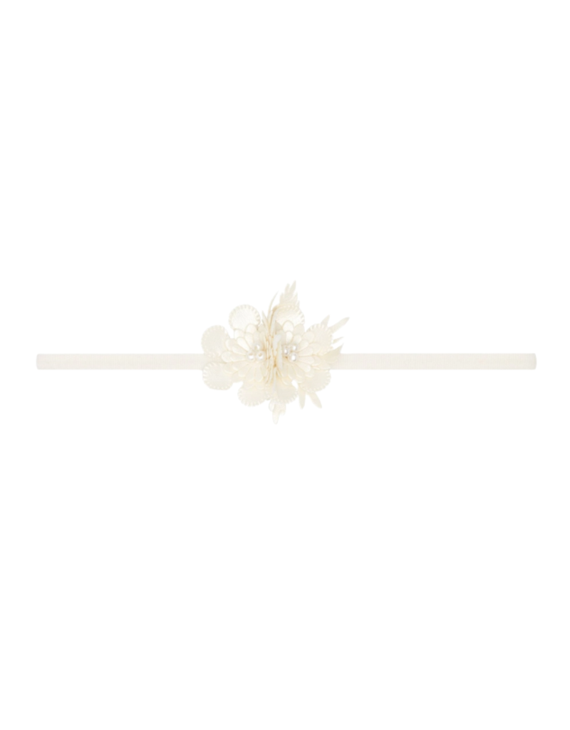 Baby Bling Skinny Headband Faux Leather Snowflake