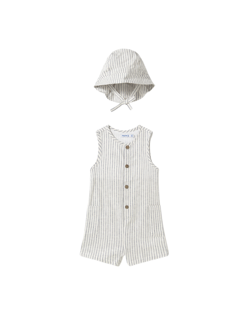 Natural Romper with Hat