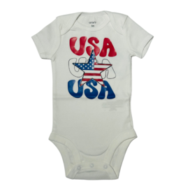 Tracy's Treasures USA USA USA Onesie