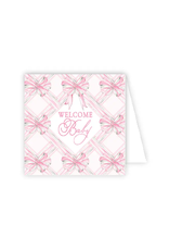 RosanneBeck Welcome Baby Pink Bows Card