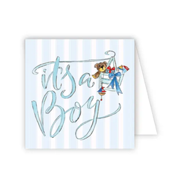 RosanneBeck It's A Boy Blue Diaper Bag Card