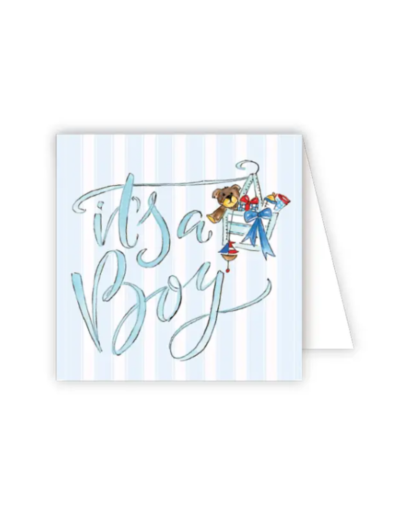 RosanneBeck It's A Boy Blue Diaper Bag Card