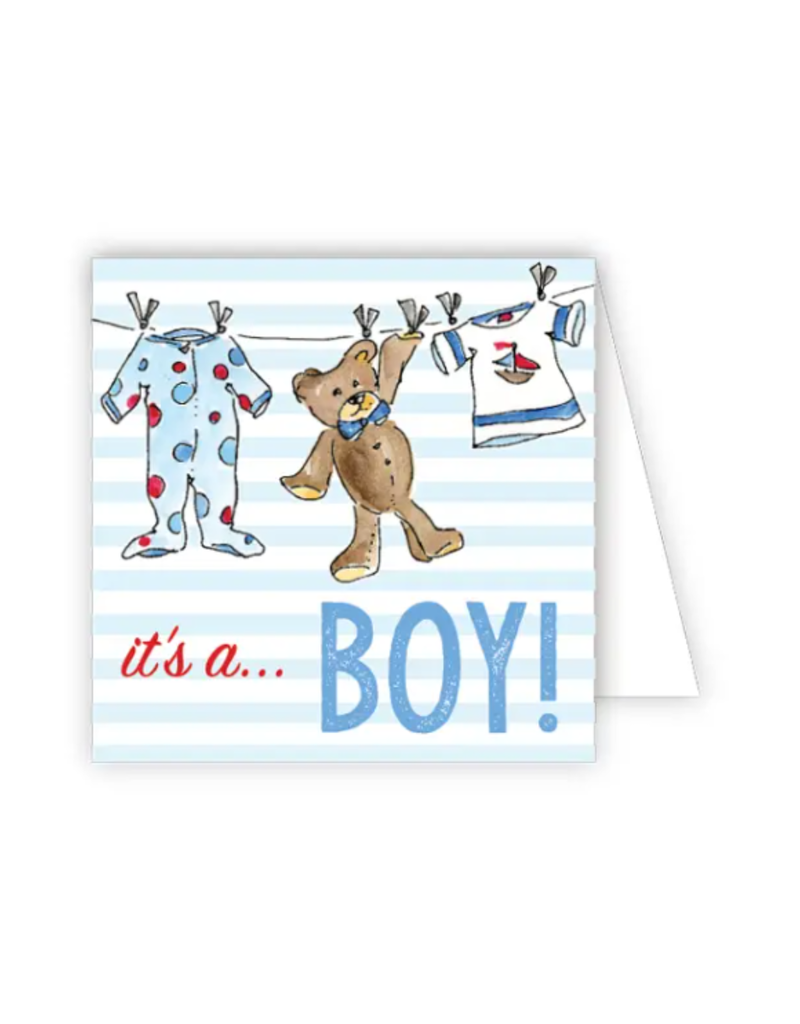 It's a Boy Clothesline Card