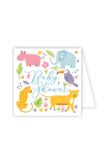 Baby Shower Whimsical Jungle Animals Card