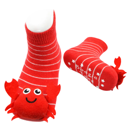 Liventi Red Crabby Crab Rattle Sock 0-12m