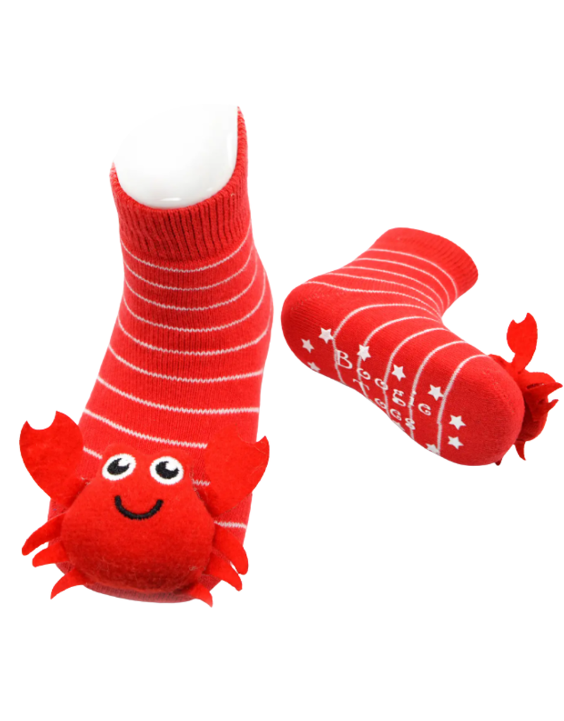 Liventi Red Crabby Crab Rattle Sock 0-12m