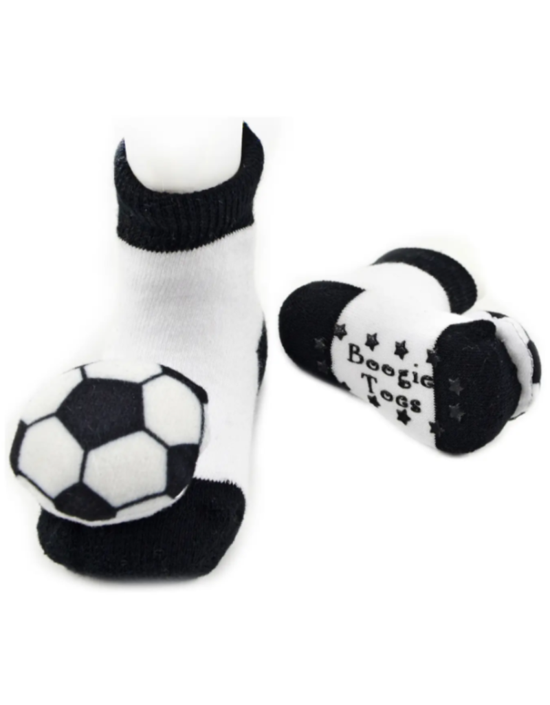 Boogie Toes Soccer Rattle Socks 0-12m