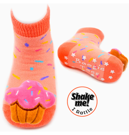 Liventi Sweet Cupcake Rattle Socks 0-12m
