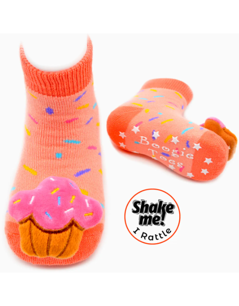 Liventi Sweet Cupcake Rattle Socks 0-12m