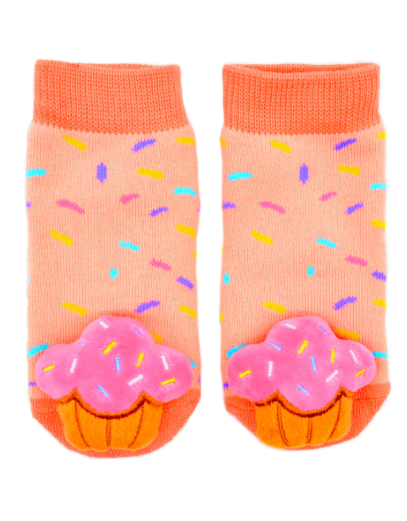 Liventi Sweet Cupcake Rattle Socks 0-12m