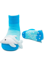 Baby Dolphin Rattle Sock 0-12m