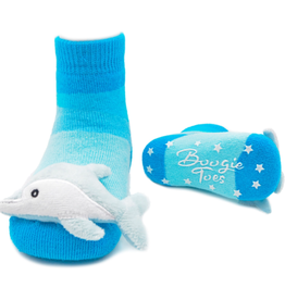 Baby Dolphin Rattle Sock 0-12m