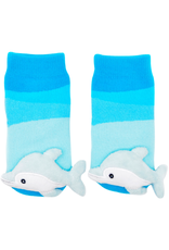 Baby Dolphin Rattle Sock 0-12m