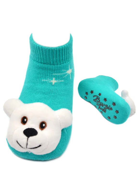 Polar Bear Rattle Sock 0-12m