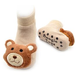 Teddy Bear Rattle Socks 0-12m