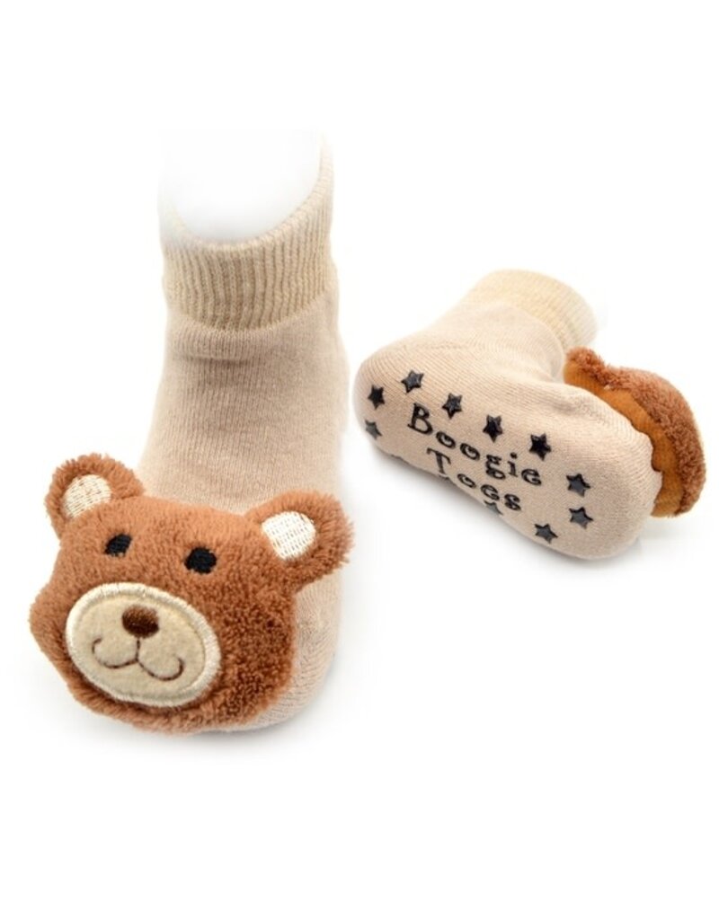 Teddy Bear Rattle Socks 0-12m
