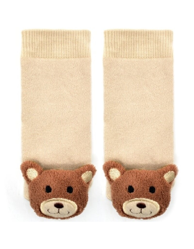 Teddy Bear Rattle Socks 0-12m