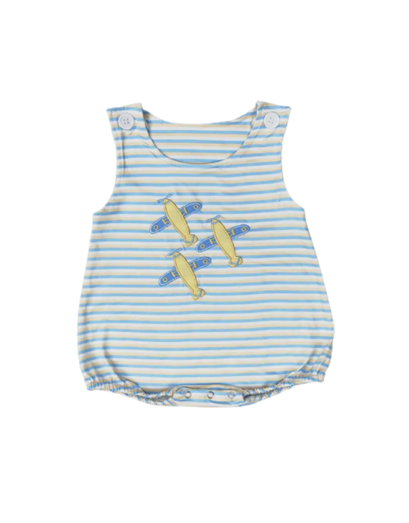 Aier Striped Plane Romper