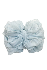 rockin royalty Sky Blue Ruffled Headband