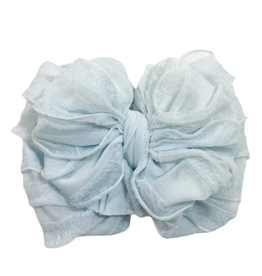 rockin royalty Sky Blue Ruffled Headband