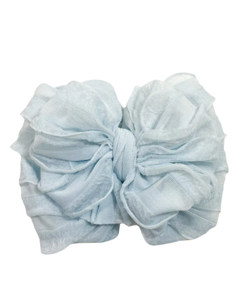rockin royalty Sky Blue Ruffled Headband
