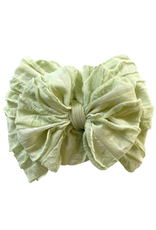 rockin royalty Honeydew Ruffled Headband
