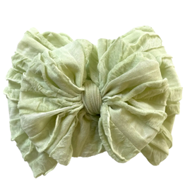 rockin royalty Honeydew Ruffled Headband