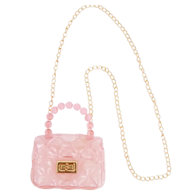 Clear Jelly Purse Pink