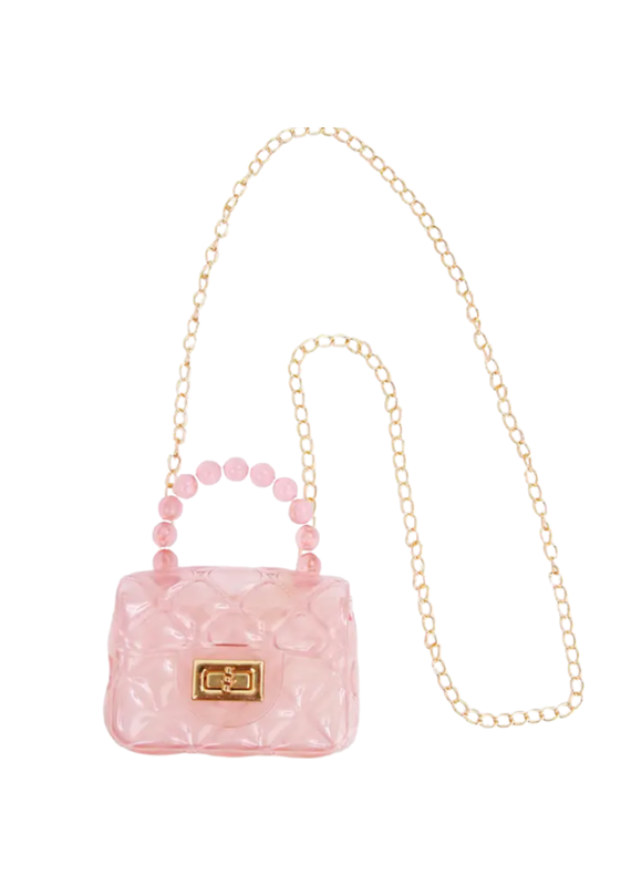 Clear Jelly Purse Pink